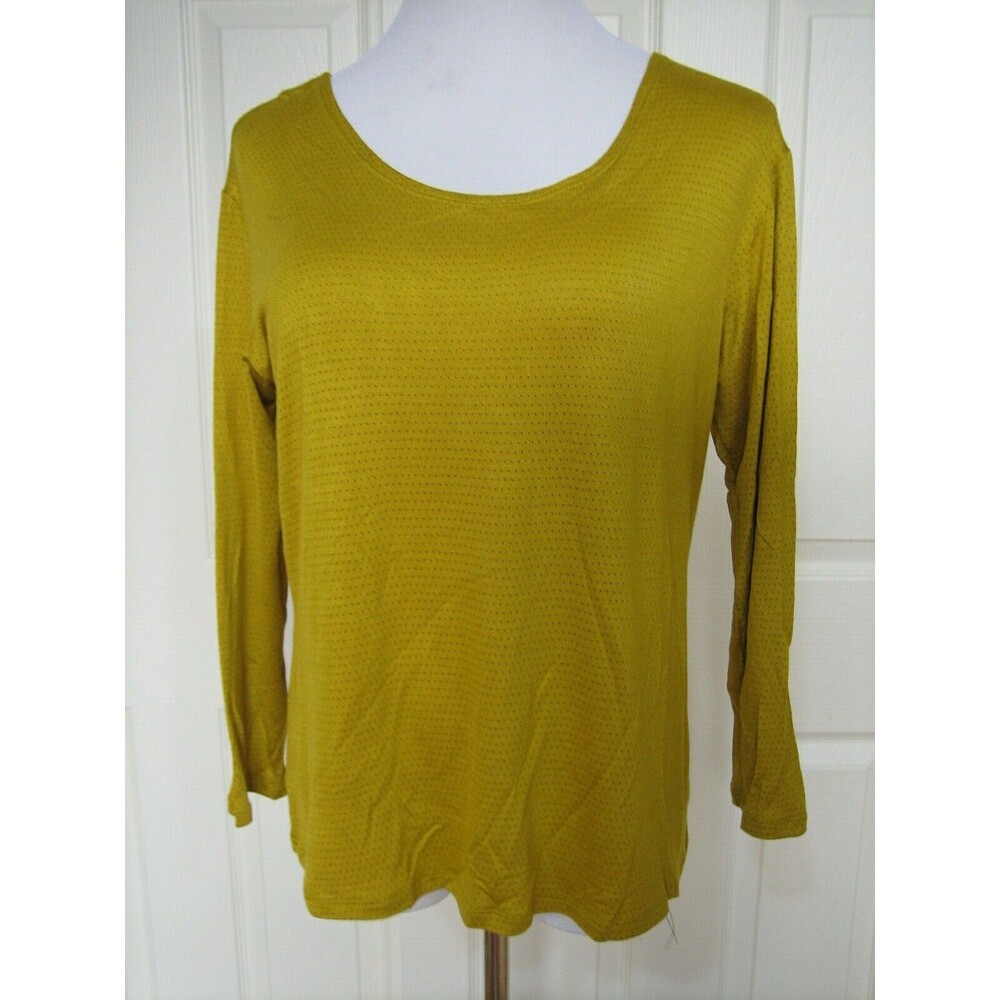 NOBLU GINGER/BLACK DOT RAYON/SPANDEX JERSEY TOP SIZE M NEW WITH TAGS